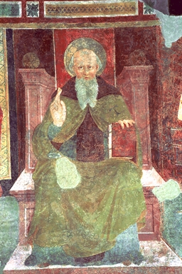 Sant'Antonio abate in trono con Sant'Elena e San Sebastiano